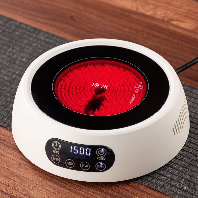 Kangmi 1500W Electric Ceramic Stove Intelligent Tea Boiling Water Tea Stove Special Small Mini One-Piece Gift Package