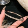 【5】SZ04-2 steel color-gypsophila bracelet