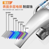 Цинк -сплав Электрический водонагреватель U -образный клапан горячий и холодная вода, легкий душевой смешанный смешанный клапан.