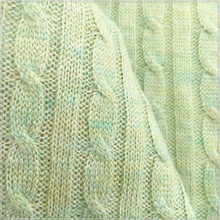 供应现货针织麻花毛线布料 鞋包宠物用品毛线面料 细粗针毛线布料