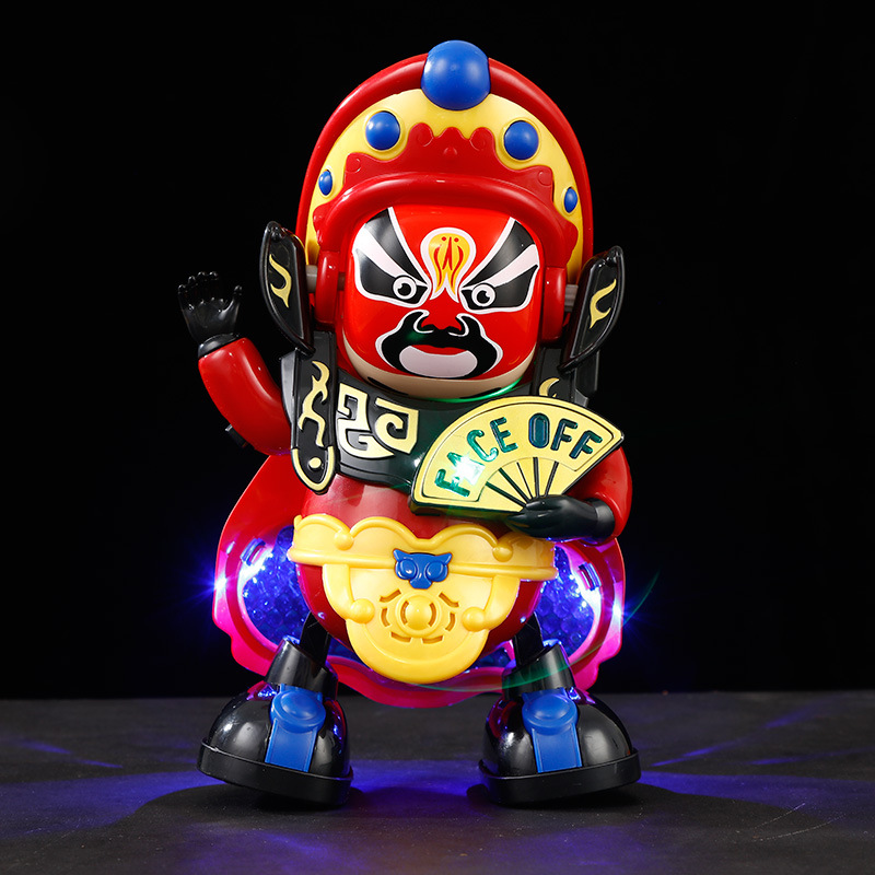 Tiktok's same electric face-changing dancing robot Sichuan Opera automatic face-changing Doll Doll children's toy wholesale
