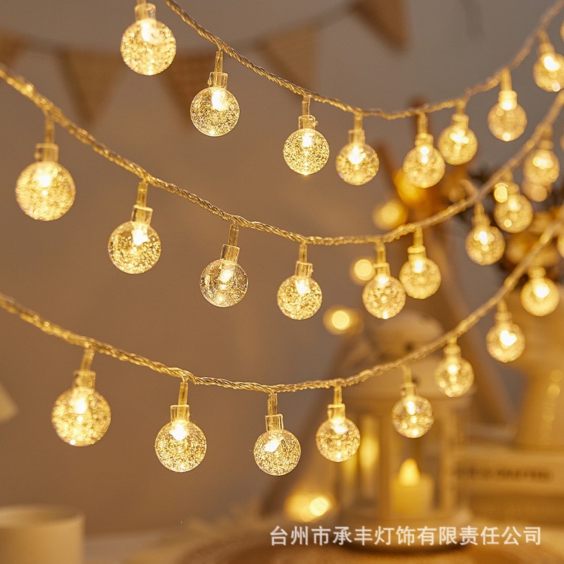Lámpara de estrellas LED lámpara de color lámpara solar al aire libre camping atmósfera de navidad decoración lámpara de cadena de lámpara