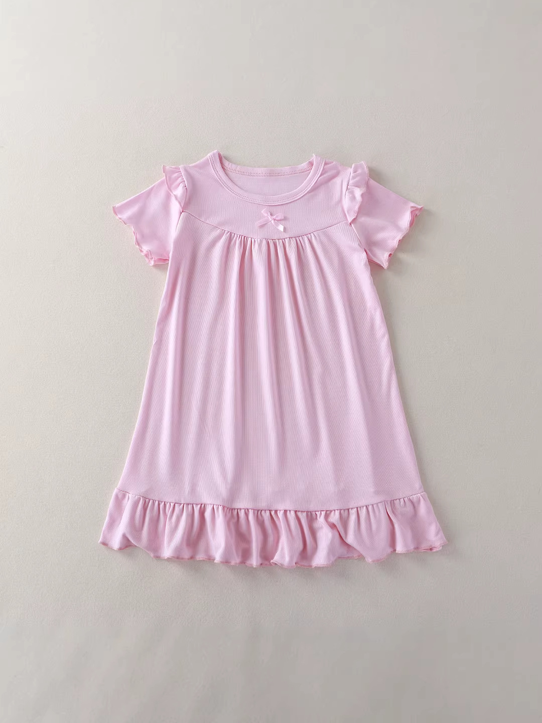 Pijamas infantiles niñas set de ropa para el hogar moda primavera y verano delgada ropa de aire acondicionado infantil encaje princesa viento