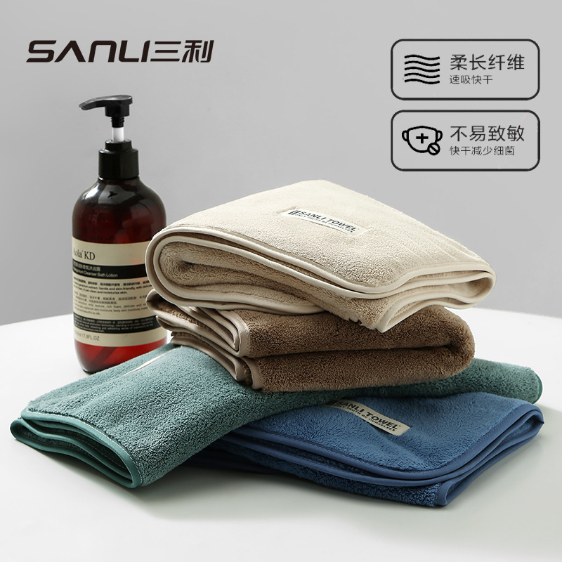산리 타월 산호 양털 타월 두꺼운 부드러운 흡수 남성 얼굴 타월 가구 성인 커플 얼굴 타월