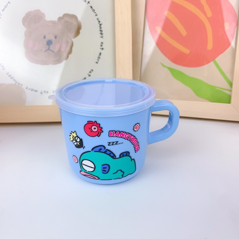 子供用ハンドルウォーターカップ幼稚園ドリンクカップステッチクロミ蓋付き漫画ミルクカップドリンクカップ|undefined