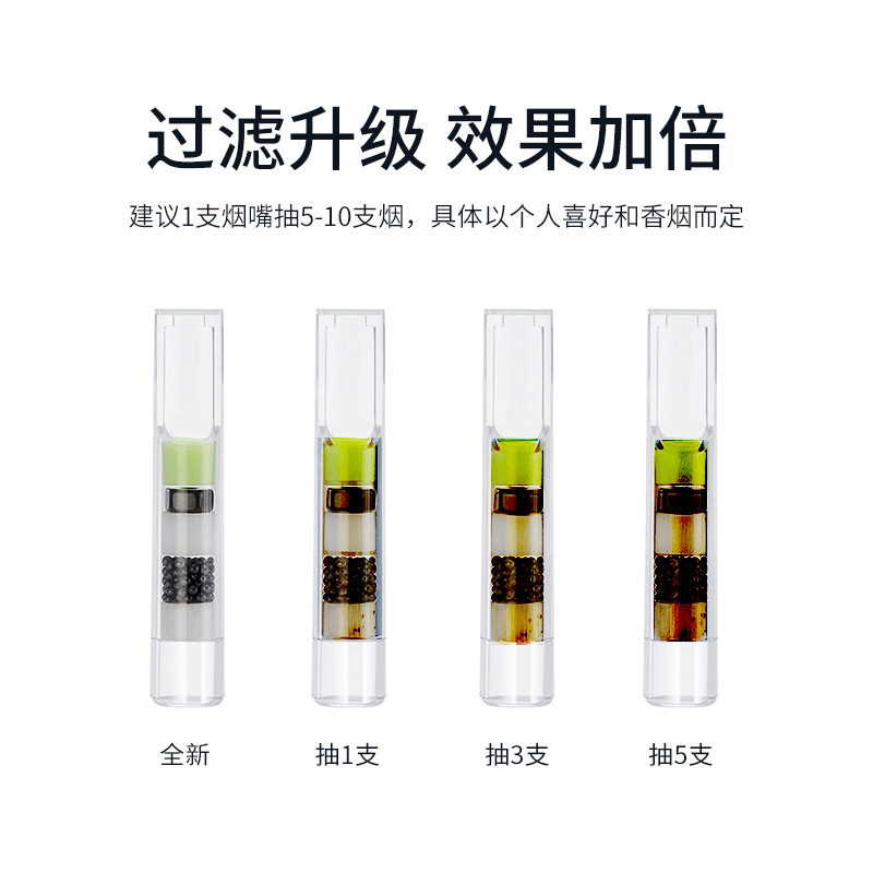 Zobo Official Disposable Cigarette Filter with Eight-Layer Filtration, Men's Medium Size Cigarette Filter