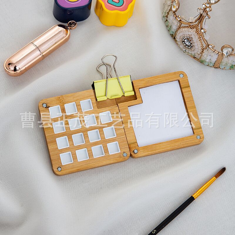 Color de madera 15 rejilla con rejilla blanca con clip negro