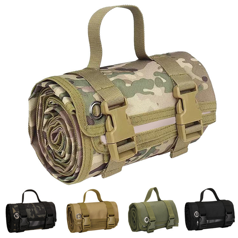 야외 위장 전술 사격 매트 방수 및 방습 매트 용품 및 장비 캠핑 훈련 캠핑 휴대용 접이식