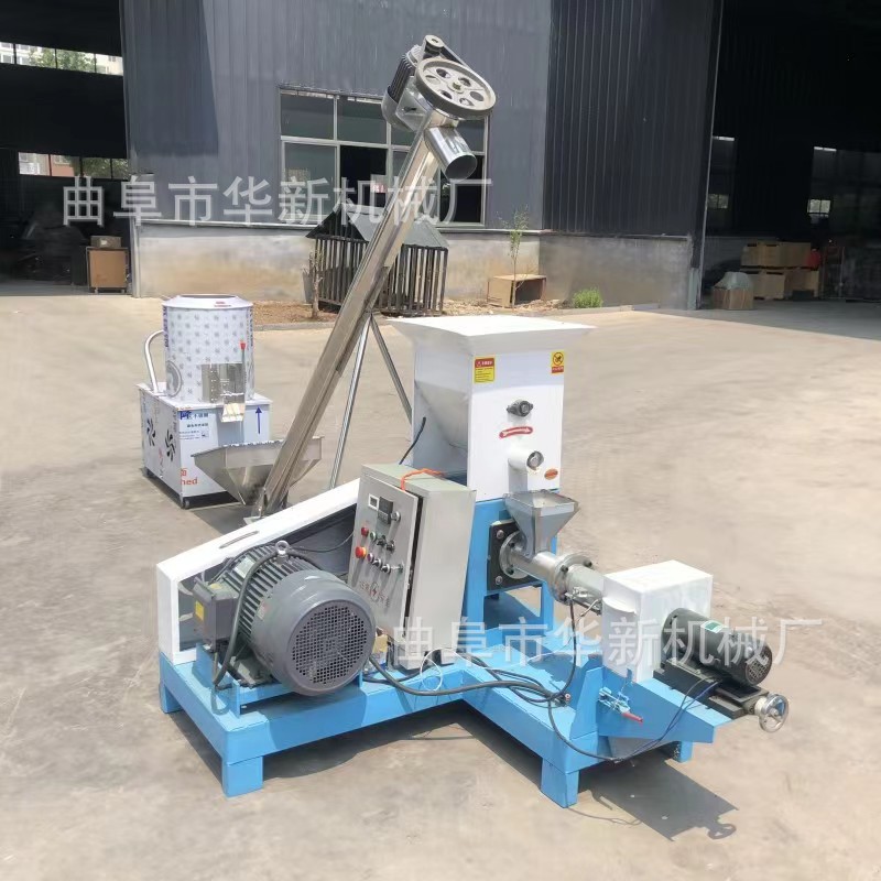 全自动饲料膨化机狗粮猫粮鱼饲料膨化机 宠物饲料加工鱼虾饲料机
