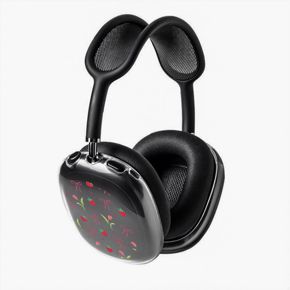50g Weight iPhone Applicable Brands Headset Protective Sleeve Classification tpu Material Cherry, Bow Knot Pattern Cute Style Tpu Cherry Bow Knot Cute Headset Protective Sleeve Phone Accessories 11