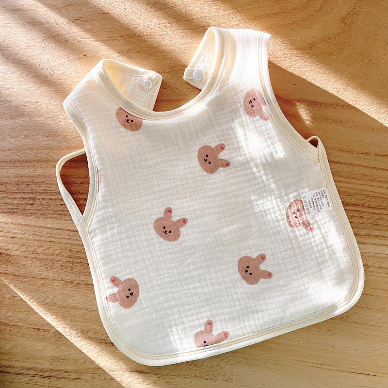 Babecera de algodón para bebés y bebés, toalla de saliva impermeable, toalla de almohadilla de leche anti-vomitación, bolsillo de comida, otoño y invierno