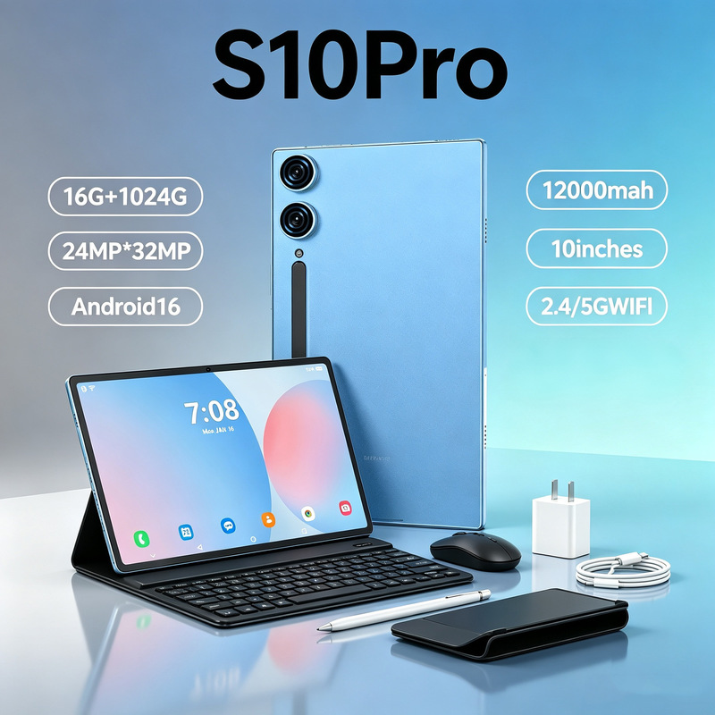 Cross-border New 10.1inch Tablet Wholesale Octa-core 4G Full Netcom 5G WiFi Learning Device for Online Classes and Gaming
