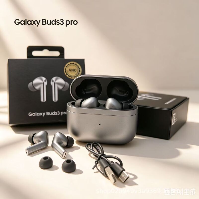 Galaxy Buds3 Pro wireless noise-canceling in-ear Bluetooth headphones, silver color Galaxy Buds3 Pro wireless noise-canceling in-ear Bluetooth headphones, silver color