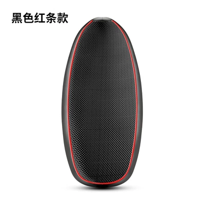 Motorcycle cushion, Seat Cover, Sun-Proof and Waterproof - black-diamond-face-red-edge-teeth-large-size-61-65cm
