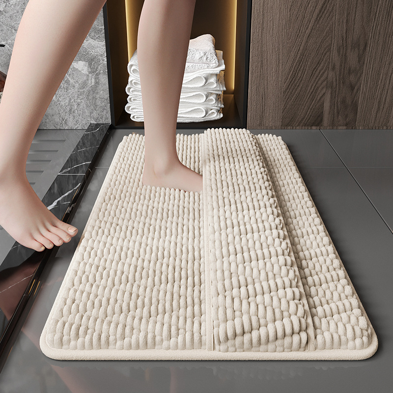 Mejoras y tapetes de baño en la parte posterior, tapetes absorbentes para la puerta del baño, tapetes antideslizantes, tapetes de alfombra de baño de secado rápido, tapetes de puerta