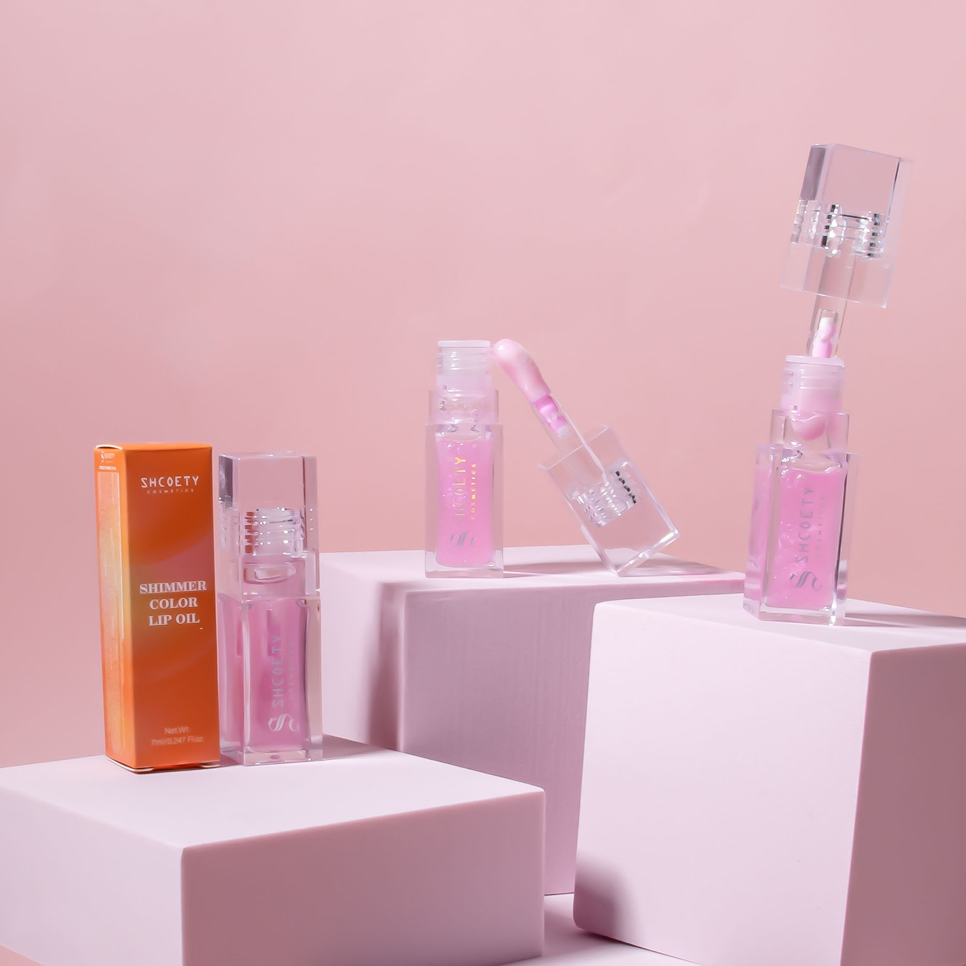 SHCOETY Cross-border Thermochromic Lip Oil Moisturizes and hydrates, easy to color, pearlescent fine shimmering color-changing lip gloss, and dudu Lip gloss undefined