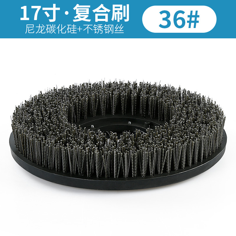Cepillo de cuerda de acero de 17 pulgadas Mármol Granito superficie ardiente pulido máquina de pulir piedra antiguo cepillo de alambre de limpieza