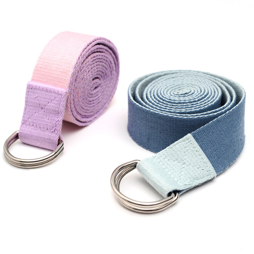 Dual Color Iyengar Yoga Stretch Strap Resistance Band Yoga Rope Yoga Aid Supply