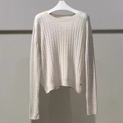 伊*L女装2025秋季新品休闲百搭套头绵羊毛针织衫女上衣1GA133331G