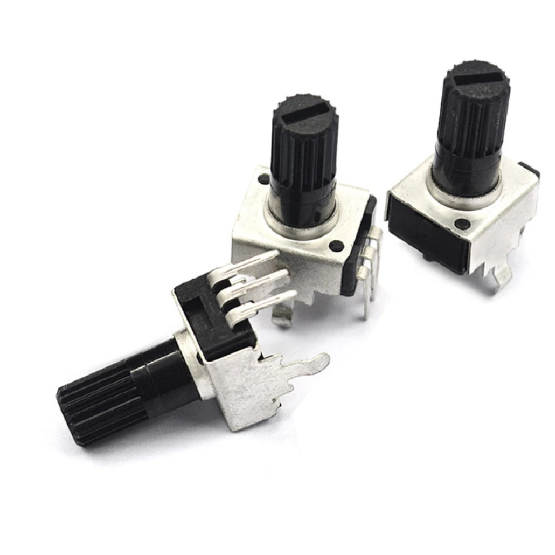 RV09型卧式可调电位器电阻 0932-B103-Y15 短柄拉花轴B10K（1个）