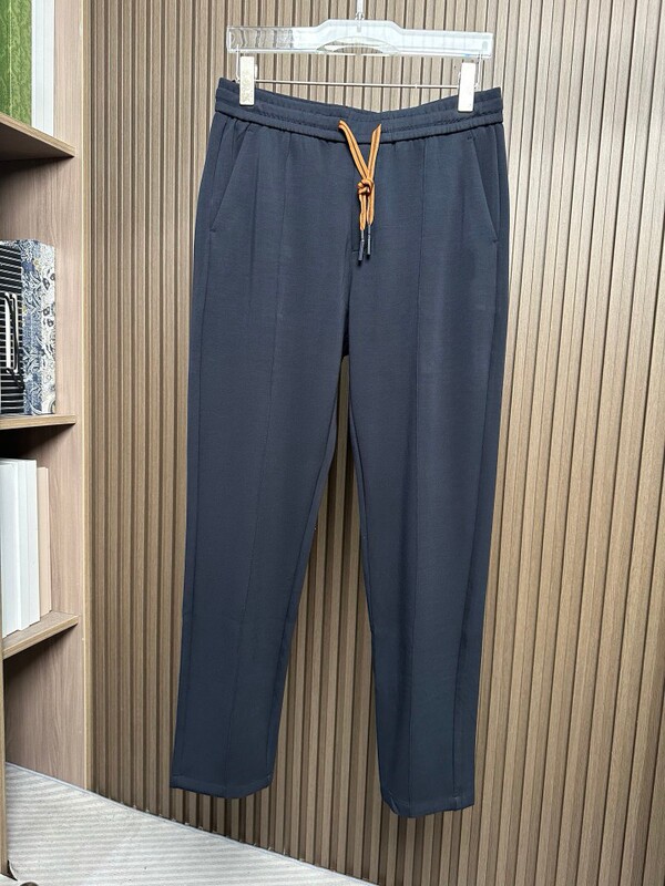 ZEG Men's Old Money Style Q-Elastic Blend AB-Sided Air Layer Fabric Full Soft Hidden Zipper Cool Trousers ZEG Men's Old Money Style Q-Elastic Blend AB-Sided Air Layer Fabric Full Soft Hidden Zipper Cool Trousers