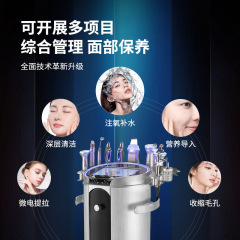 皮膚管理総合器小気泡美容院機器専用銀ブラウン大蒸気泡酸素吸入黒頭泡機