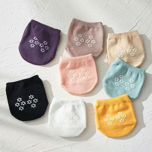 Women's Summer Thin Slip-On Invisible Silicone Non-Slip Half-Calf Socks for High Heels Breathable Moisture-Wicking Ankle Socks