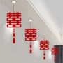 结婚立体房顶布置灯笼