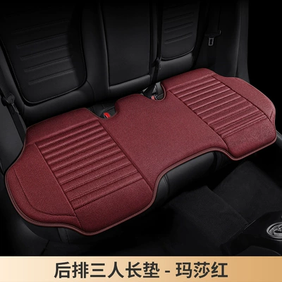 Versatile Car Seat Cover for | Universal seat cover - martha-red-three-person-long-cushion-general