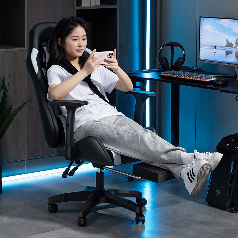 Eスポーツチェア、コンピュータチェア、家庭用リクライニングオフィス学生寮ゲームチェア、快適な座り心地の昇降人間工学チェア|undefined