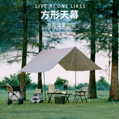 Harajuku outdoor travel tent multi-functional dinner picnic waterproof sunshade camping lengthened canopy