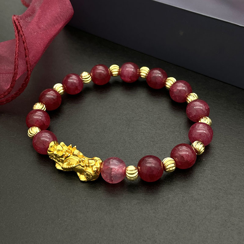 Crack Dragon Bracelet Women's Bracelet 10mm Crack Bead Pixiu Bracelet Wholesale