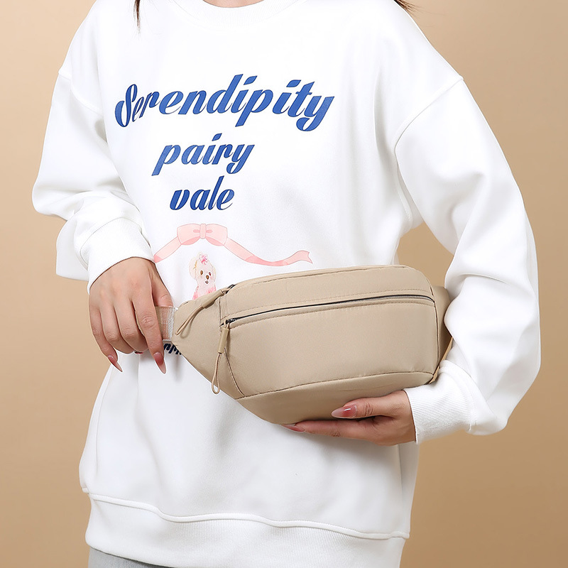 Bolso de cintura de color sólido para mujeres simple viaje ocio mochila de hombro bolso de teléfono móvil deportivo portátil al aire libre bolso de pecho de moda moda