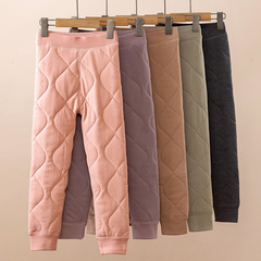 制服の神器の子供の綿のズボンの冬のベルベットの厚い綿のズボンの中の大きい子供の保温のズボンの女の子の冬のズボン