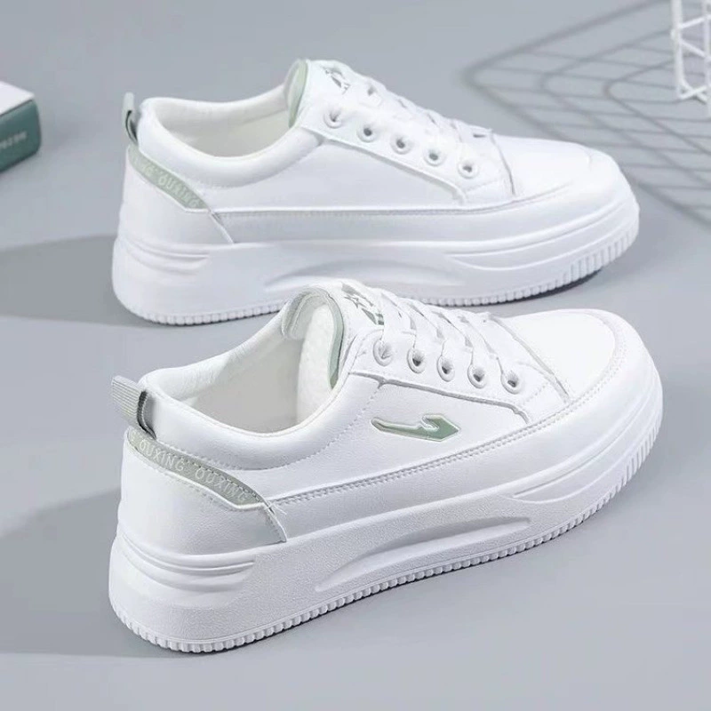 Sneakers, footwear, summer universal sports white shoes platform for leisure