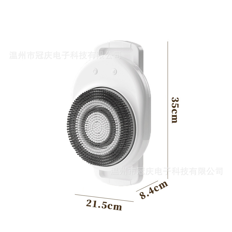 外贸跨境电动洗澡器全自动搓澡搓背器沐浴刷浴刷挂壁式电动搓澡仪|undefined