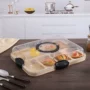 带盖定制竹制木质甜品盘
