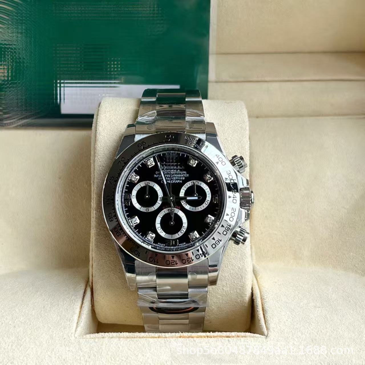 Laojia Cosmic Chronograph Ditona fábrica de relojes limpios Panda Diyu Wenle con el mismo reloj mecánico de acero para hombres