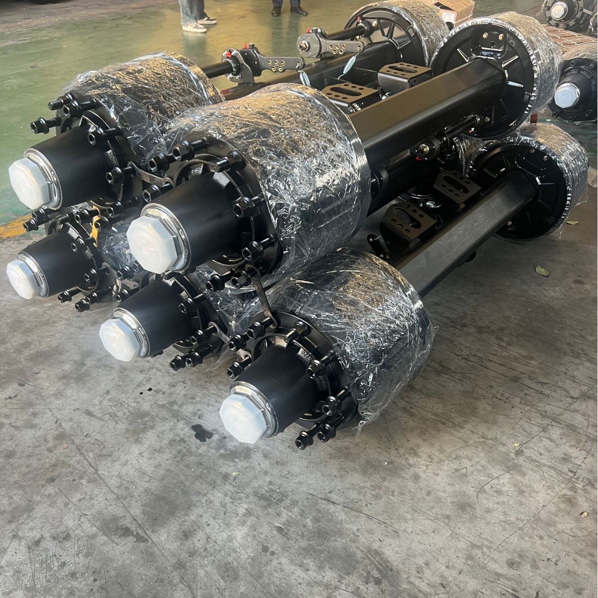 Cross-Border Sales Semi-Trailer Axle Assembly German Axle 12T14T Trailer Axle Truck Axle Assembly