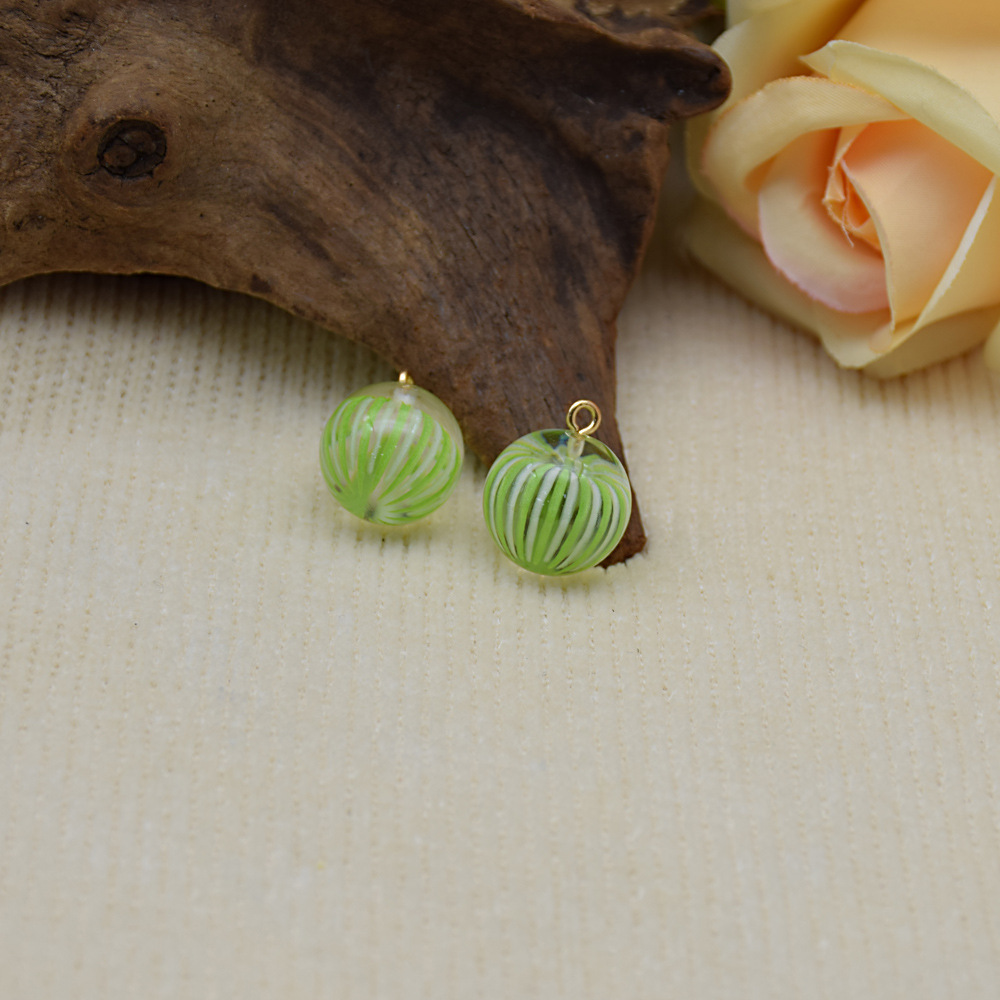 富光樹脂夏ins風日系糖球ペンダント装飾イヤリングペンダントdiy手作りキーホルダー部品