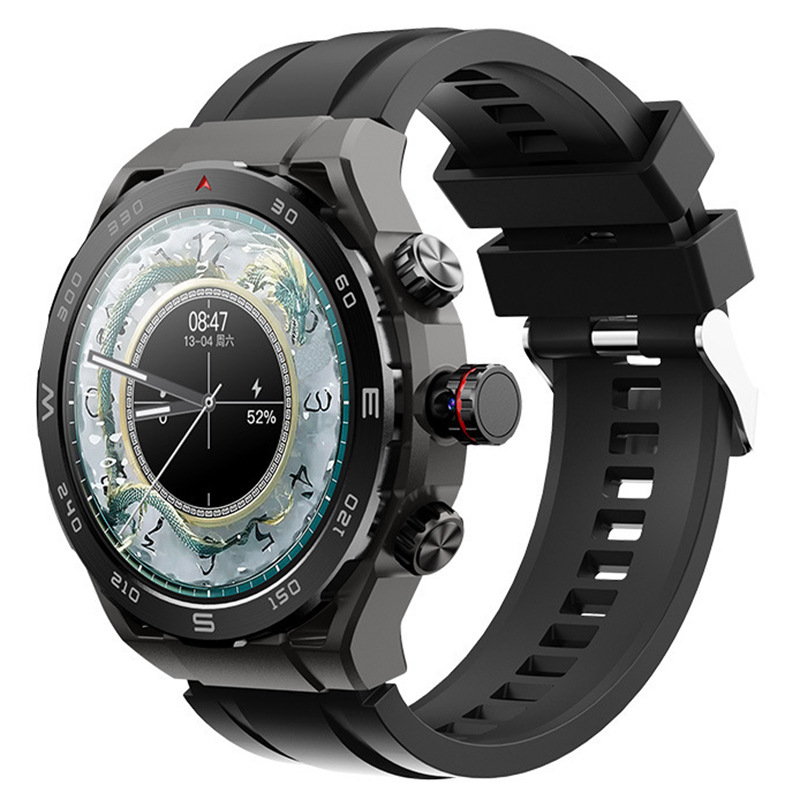 New Hw18 Plug-In Card 5g Full Network Communication 180-Degree Rotating Camera Blood Pressure Heart Rate Bluetooth Call Men's Watch