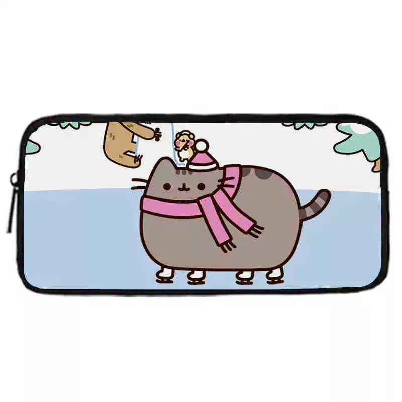 Рюкзак учебный Pusheen Fat Jimao с принтом периферийного типа, через стекло, зарубежная торговля, школьный рюкзак