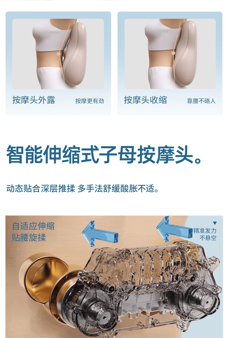 MiaoJie M10Pro Waist Massager - Multifunctional Kneading Device for Back, Shoulders, and Neck - Full Body Massage Device - Car Seat Cushion and Pillow