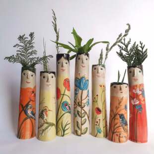 �F؛Bohemian style-Spring Family Bud Vases�����ׁ��L��ͥ��ƿ