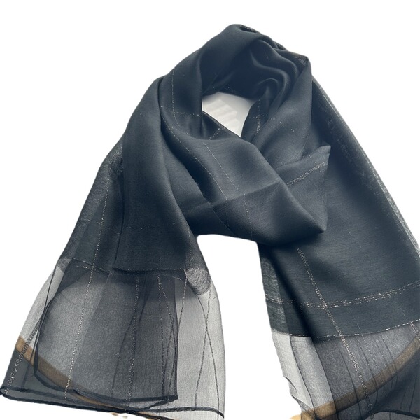 2026 mulberry silk frame small gold edge silk scarf classic plaid…