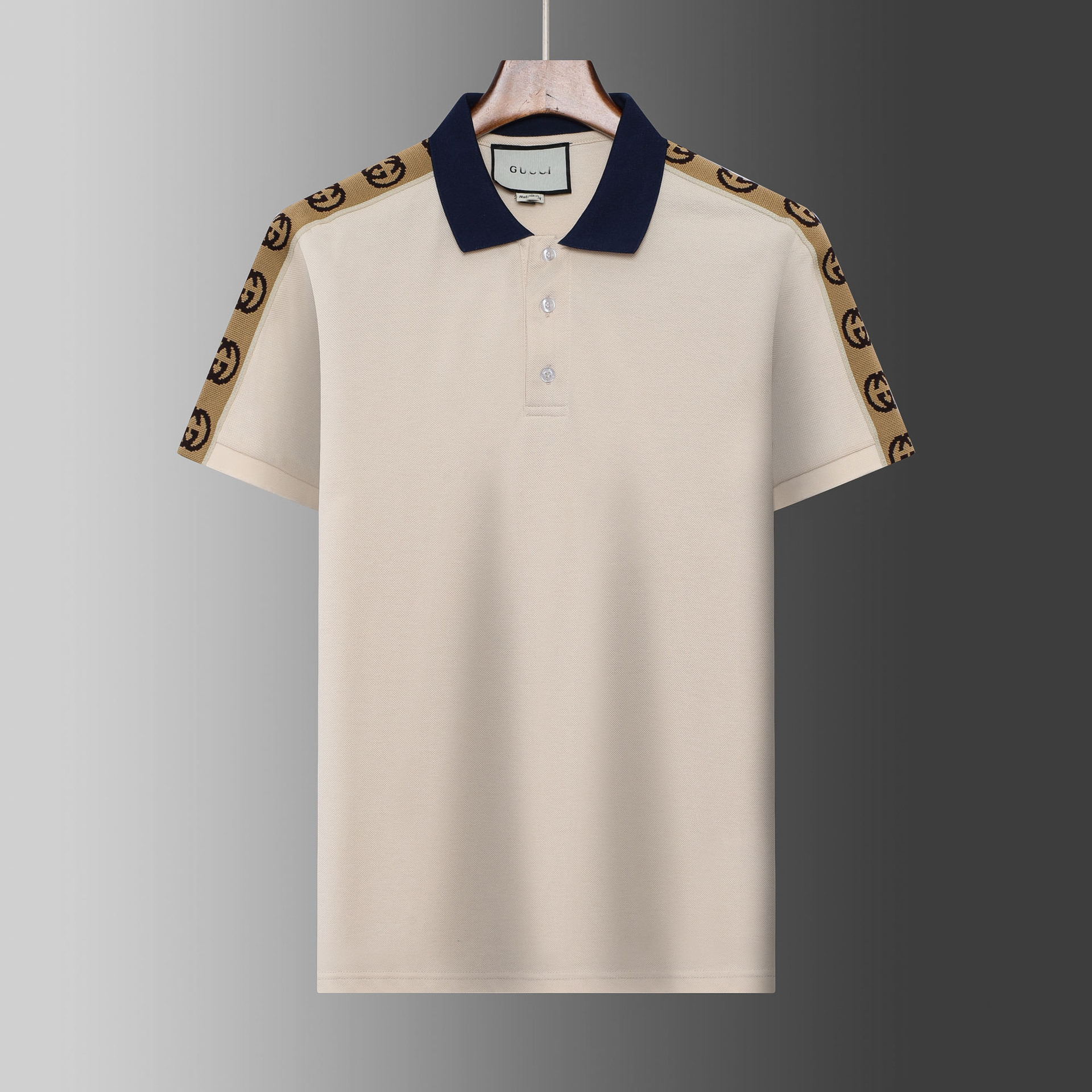 G home correct version 2024 new summer men's lapel pearl cotton short sleeve POLO shirt fashion