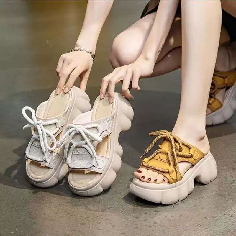 Summer shoes, high sandals platform, soft sole