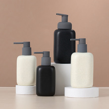 NO.FB-01欧式卫浴按压式乳液瓶分装瓶沐浴露起泡陶瓷洗手液收纳瓶