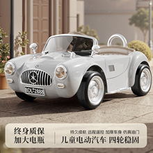 婴幼儿童复古老爷车电动四轮汽车男女宝宝可坐可遥控玩具充电童车