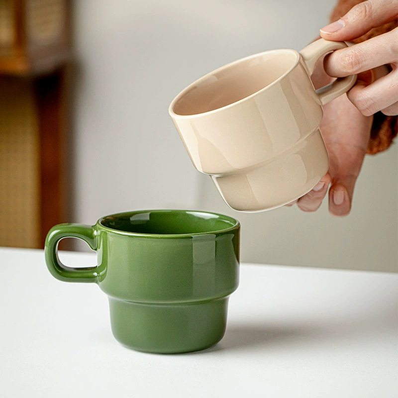 Taza Apilable de Café de Cerámica para Ocio image 3